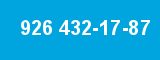 926 432-17-87